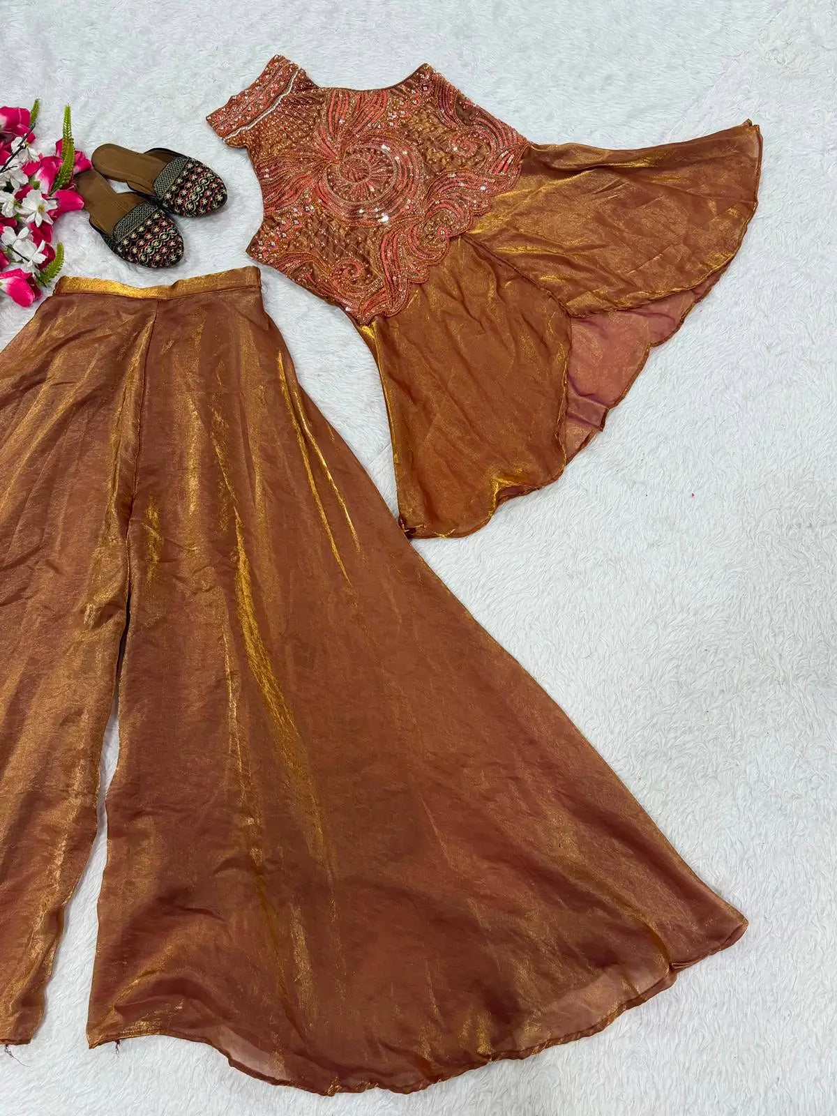 Dusty Rose Halter Sharara