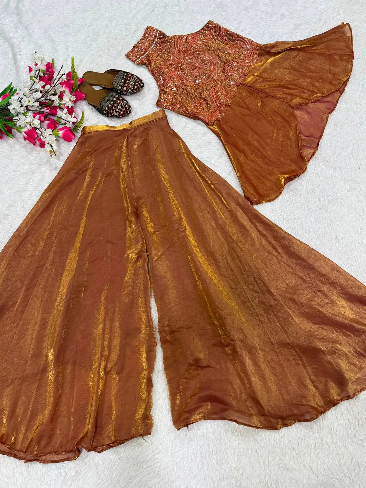 Dusty Rose Halter Sharara