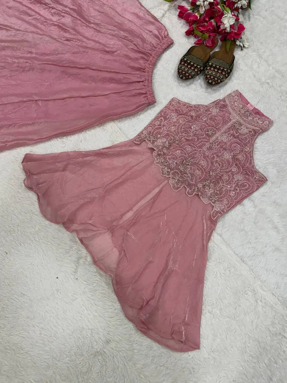 Dusty Rose Halter Sharara