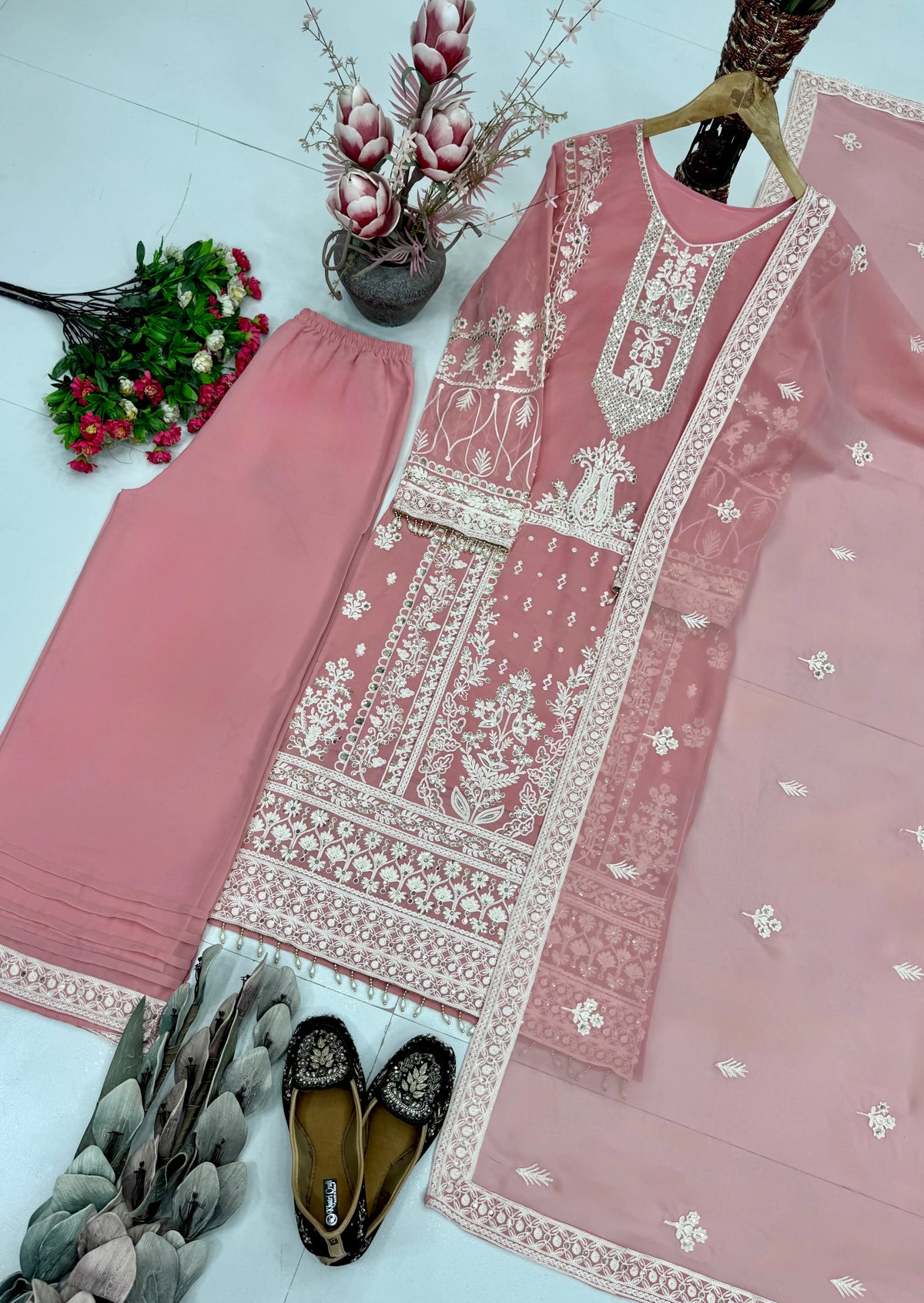 Dusty Rose Sequin Suit