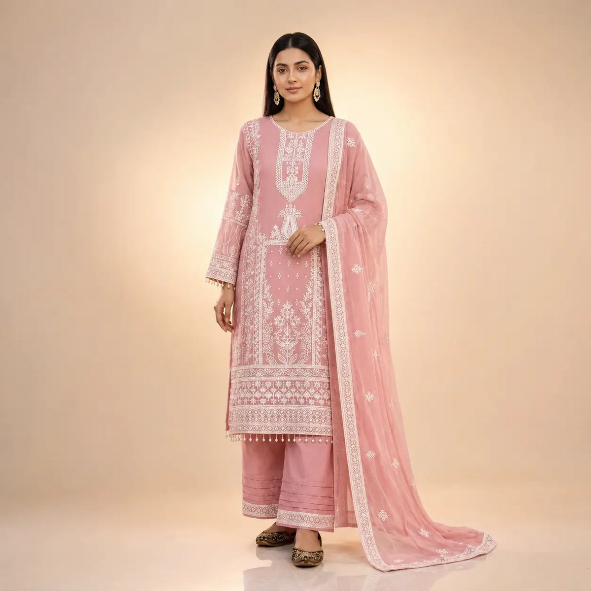 Dusty Rose Sequin Suit