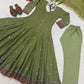Elegant Anarkali Suit Set with Organza Dupatta for Festive and Ethnic Wear