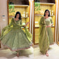 Elegant Anarkali Suit Set with Organza Dupatta for Festive and Ethnic Wear