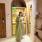 Elegant Anarkali Suit Set with Organza Dupatta for Festive and Ethnic Wear