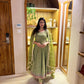 Elegant Anarkali Suit Set with Organza Dupatta for Festive and Ethnic Wear