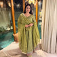 Elegant Anarkali Suit Set with Organza Dupatta for Festive and Ethnic Wear