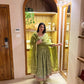 Elegant Anarkali Suit Set with Organza Dupatta for Festive and Ethnic Wear