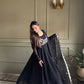 Elegant Black Georgette Anarkali Suit with Embroidered Dupatta for Festive and Evening Wear