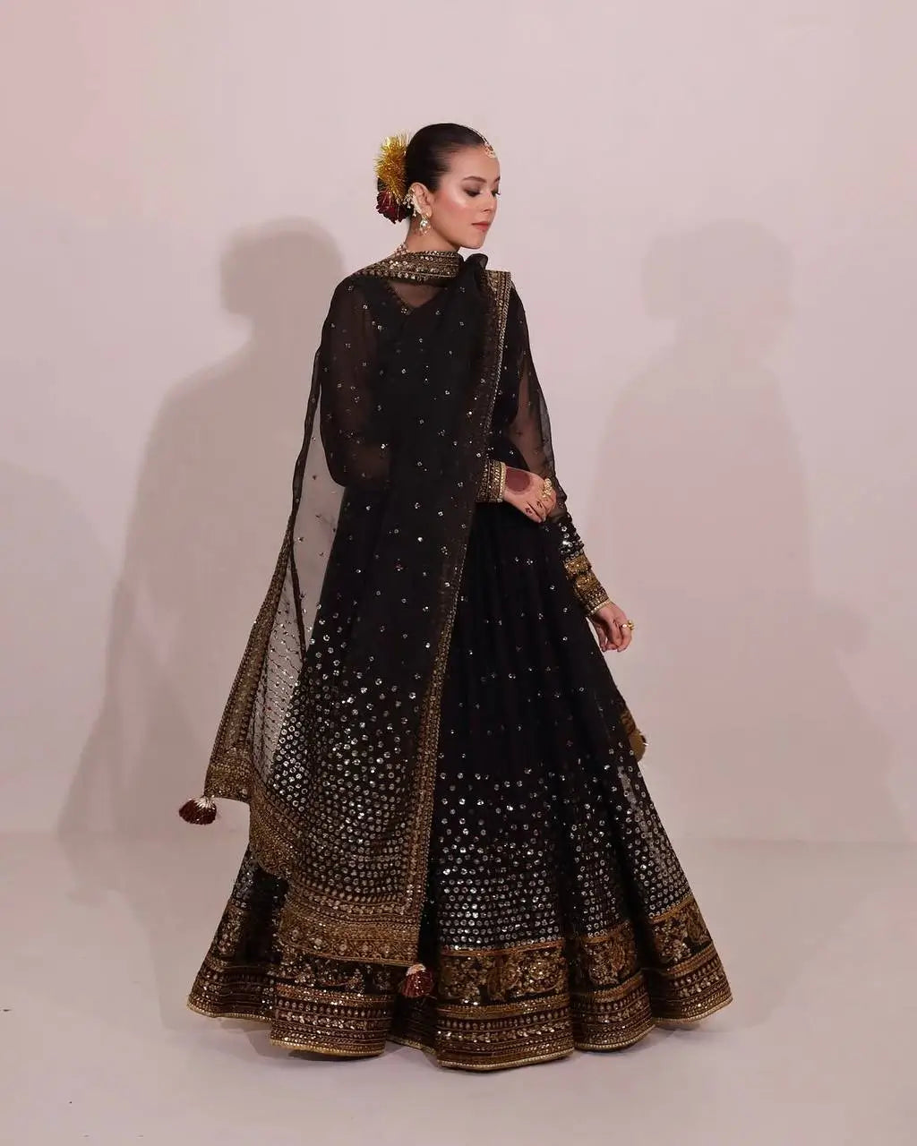 Elegant Butterfly Net Anarkali Set for Festive and Wedding Wear