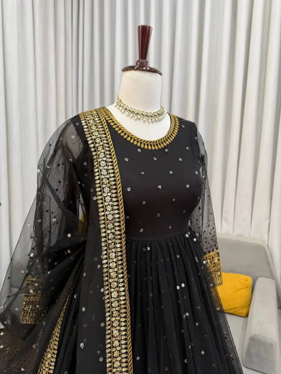 Elegant Butterfly Net Anarkali Set for Festive and Wedding Wear