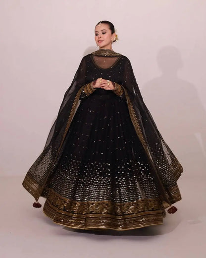 Elegant Butterfly Net Anarkali Set for Festive and Wedding Wear