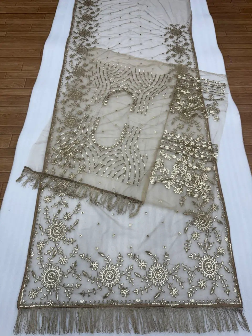 Elegant Butterfly Net Embroidered Saree for Wedding, Festive and Reception Wear