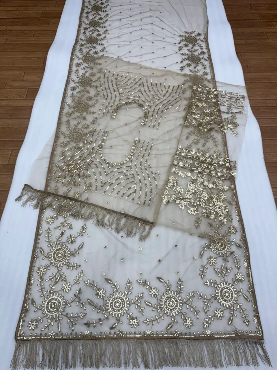 Elegant Butterfly Net Embroidered Saree for Wedding, Festive and Reception Wear