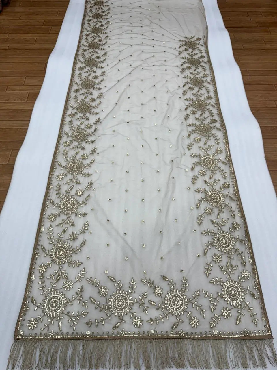 Elegant Butterfly Net Embroidered Saree for Wedding, Festive and Reception Wear
