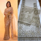 Elegant Butterfly Net Embroidered Saree for Wedding, Festive and Reception Wear