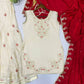 Elegant Butterfly Net Embroidered Top & Plazzo Set