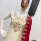 Elegant Butterfly Net Embroidered Top & Plazzo Set