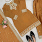 Elegant Chanderi Embroidered Kurta Plazo Dupatta Set for Festive, Formal and Occasion Wear