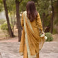 Elegant Chanderi Embroidered Kurta Plazo Dupatta Set for Festive, Formal and Occasion Wear