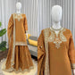 Elegant Chanderi Embroidered Kurta Plazo Dupatta Set for Festive, Formal and Occasion Wear
