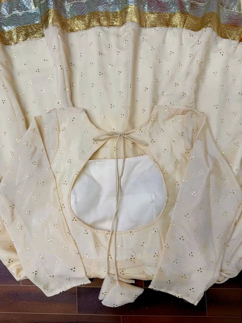 Elegant Chinnon Silk Gown Set