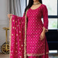Elegant Chinnon Silk Sharara Suit for Festive and Wedding Wear