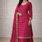 Elegant Chinnon Silk Sharara Suit for Festive and Wedding Wear