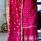 Elegant Chinnon Silk Sharara Suit for Festive and Wedding Wear