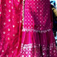 Elegant Chinnon Silk Sharara Suit for Festive and Wedding Wear