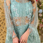 Elegant Chinon Embroidered Top Sharara Set with Lace & Latkan Detail