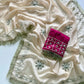 Elegant Chinon Kachi Gotta Lace Border Saree for Festive and Wedding Wear