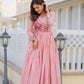 Elegant Chinon Printed Gown for Festive and Occasion Wear