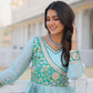 Elegant Chinon Printed Gown for Festive and Occasion Wear