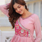 Elegant Chinon Printed Gown for Festive and Occasion Wear