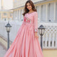 Elegant Chinon Printed Gown for Festive and Occasion Wear