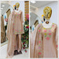 Elegant Chinon Silk Embroidered Suit Set for Festive and Wedding Wear
