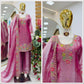 Elegant Chinon Silk Embroidered Suit Set for Festive and Wedding Wear