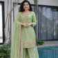 Elegant Chinon Silk Embroidered Suit Set for Festive and Wedding Wear
