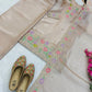 Elegant Chinon Silk Embroidered Suit Set for Festive and Wedding Wear