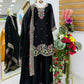 Elegant Chinon Silk Embroidered Suit Set for Festive and Wedding Wear