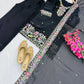 Elegant Chinon Silk Embroidered Suit Set for Festive and Wedding Wear