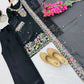 Elegant Chinon Silk Embroidered Suit Set for Festive and Wedding Wear