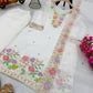 Elegant Chinon Silk Embroidered Suit Set for Festive and Wedding Wear
