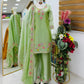 Elegant Chinon Silk Embroidered Suit Set for Festive and Wedding Wear