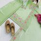 Elegant Chinon Silk Embroidered Suit Set for Festive and Wedding Wear