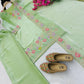 Elegant Chinon Silk Embroidered Suit Set for Festive and Wedding Wear
