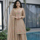 Elegant Chinon Silk Embroidered Suit Set for Festive and Wedding Wear