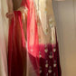 Elegant Chinon Silk Handwork Suit Set for Festive and Party Wear