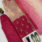 Elegant Chinon Silk Handwork Suit Set for Festive and Party Wear