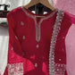 Elegant Chinon Silk Plazo Set for Festive and Wedding Wear